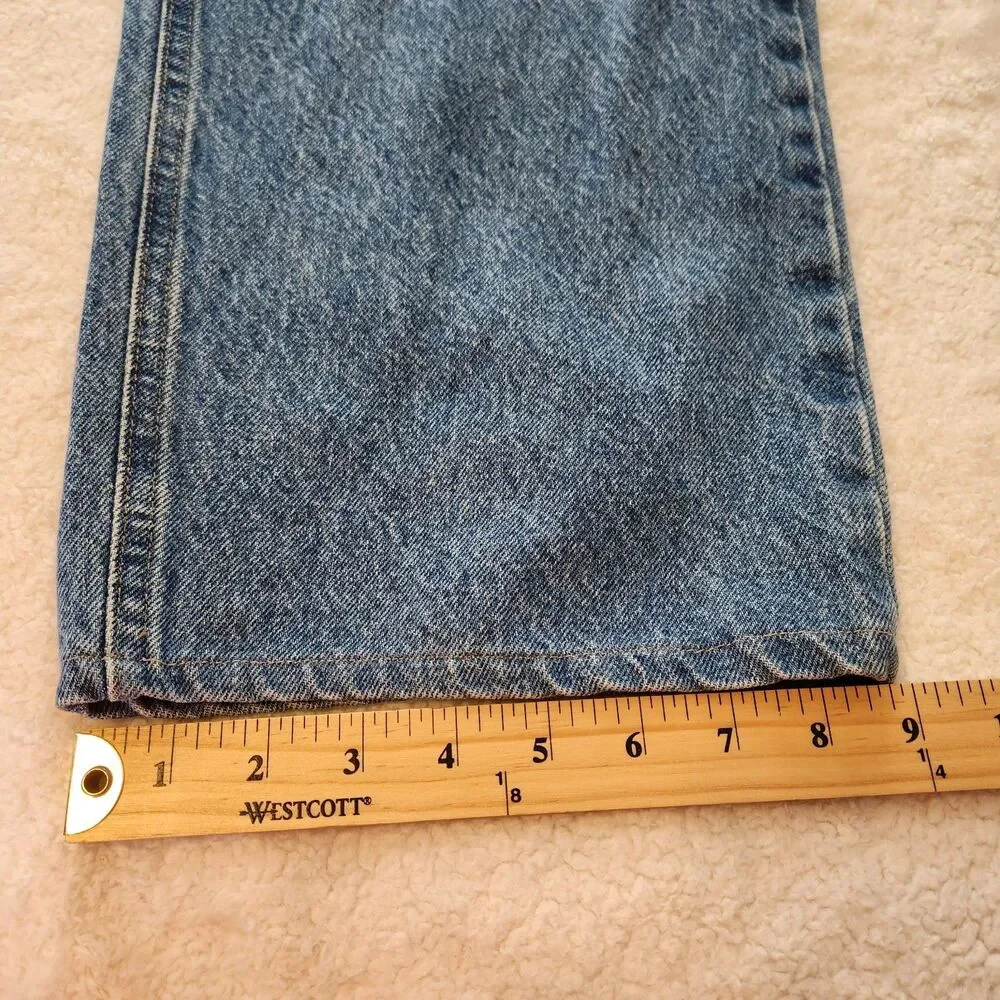 Carhartt Men's Relaxed Fit B160 DST Straight Leg Blue Jeans 40x29* Work Farm